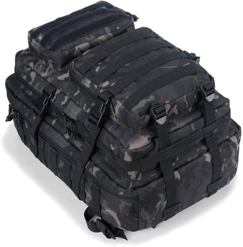 REEBOW GEAR Military Tactical Backpack - Large Army 3 Day Assault Pack Molle Bag (ACU Camo)