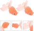Kisangel 10pcs Miniature Floating Goldfish, Artificial Rubber Goldfish Model for Aquarium Fish Tank