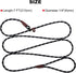 7Ft Slip Lead Dog Leash for Small Dogs, Lightweight Nylon Rope Leash for No Pull Small Puppy Pet Training, Black