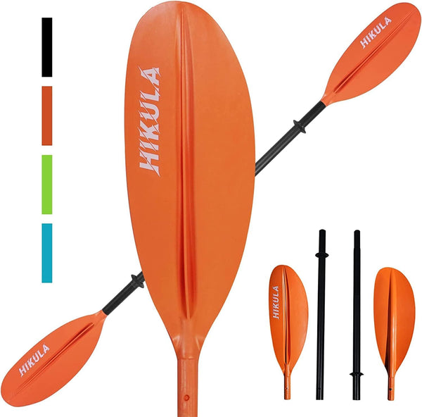Kayak Paddle, 4 Pieces Aluminum Shaft and PP Blade, Lightweight 90.5inch/230cm Oars