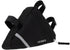 MOOCY Black Bicycle Bike Storage Bag, Triangle Saddle Frame Strap-On Pouch for Cycling