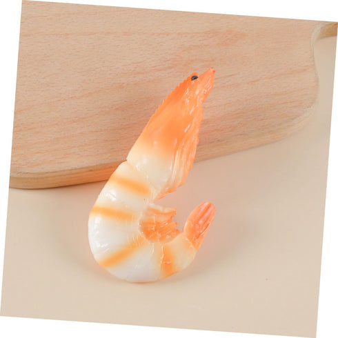 2pcs Abaodam Artificial Shrimp Model Aquarium Shrimp Tank Accessory Fake Figurines for Display