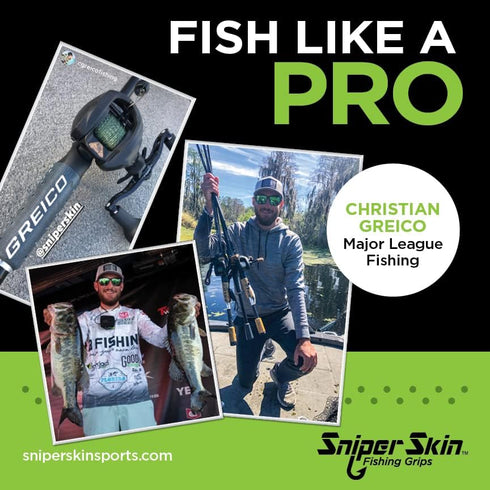 SNIPER SKIN Fishing Rod Grip - Adjustable Waterproof Fishing Gear Accessories, Strong Replacement Grip