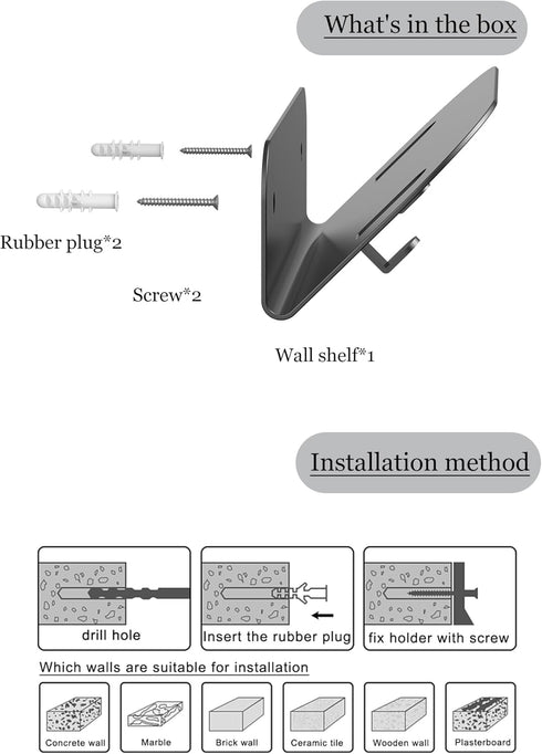 Wall Mount Holder for Skateboard/Snowboard/Longboard, Heavy-Duty Metal Display Rack with Hooks