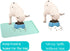 Silicone Waterproof Pet Feeding Mats, Non Slip, Easy Clean Dog Cat Bowl Placemat (18.5" x 11.5") Green