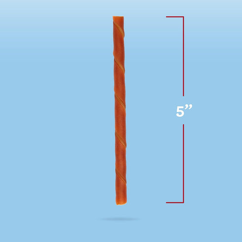 SmartBones Twist Sticks Made with Real Sirloin - 50 Count Rawhide-Free Chew for Dogs