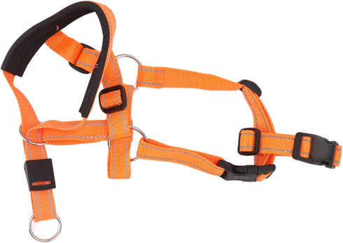 Dog Head Collar Halter with Safety Strap, Stops Pets from Pulling for Outdoor Walks (L)