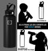 IRON °FLASK Carabiner Straw Lid for Wide Mouth Hydro Insulated Sports Bottles, BPA Free