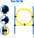 Dog Agility Training Equipment, Obstacle Course Jumper Ring, Height Adjustable Portable Tool for Backyard Exercise