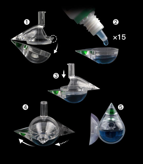 Aquarium CO2 Acrylic Drop Checker CO2 Indicator, Tear Drop & 15ml