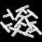 10pcs 3 Way Air Line Connector for Aquarium Fish Tank Airline Tee Valve Pump Tube, White
