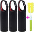 Kvvdi Neoprene Water Bottle Sleeve 3 Pack - 16 oz to 21 oz Portable Cooler Cover Holder Strap for Outdoor