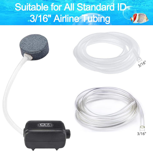Aquarium Air Stone Disc - 1.6 Inch Bubble Diffuser, 2PCS Bubbler Stone for Fish Tank Accessories