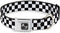 Buckle-Down Seatbelt Buckle Dog Collar, Checker Black/White, 1" Wide, Fits 15-26" Neck, Large