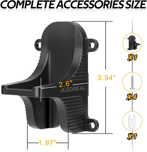 Adoreal Magnetic Gun Mount, Hole Free Gun Holster for Vehicle Home or Office, Side Magazine Magnetic Suction Concealed