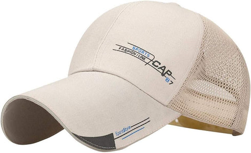 YOLAI Unisex Women Men Mesh Baseball Cap Adjustable Dad Trucker Hat Outdoor Sport