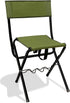 LEADALLWAY Folding Fishing Chair with Rod Holder in Green