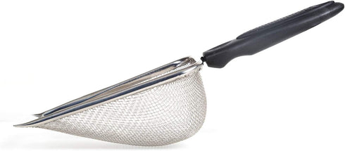 REPTI Zoo Stainless Steel Fine Mesh Reptile Sand Shovel, Long-Lasting Litter Cleaner, Terrarium Substrate Corner Scoop