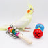 Jinkoozz 5 Pack Colorful Bird Bell Toys, Funny Bell Toys, Bird Cage Accessories, Suitable for Chicken Bird Parrot