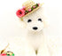NACOCO Cat Hat Sunflower Straw Hat, Handcrafted Rose Sun Cap Accessories for Small Dogs and Cats (M, Pink)