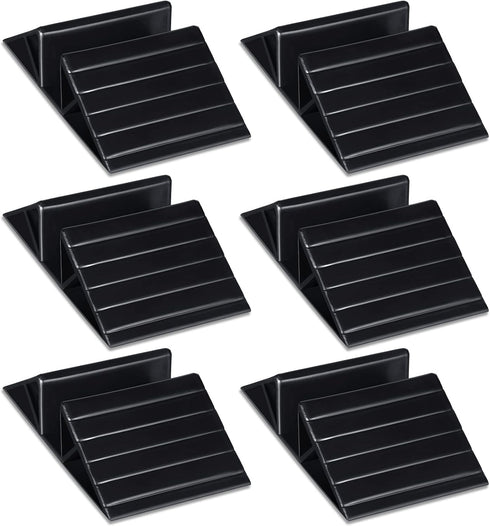 6 Pcs Support Feet for Pet Gate, Black Plastic Triangle Reinforcement Fitting for Free Standing Dog Fence Panels