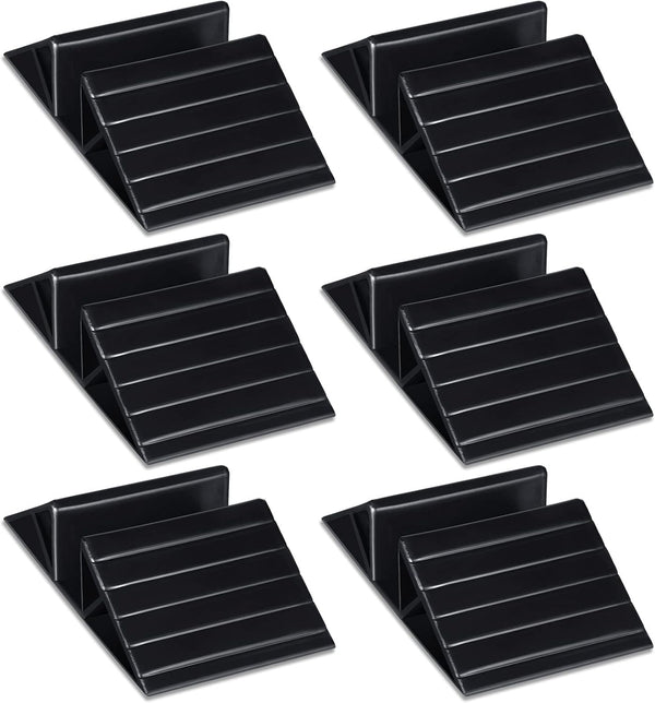 6 Pcs Support Feet for Pet Gate, Black Plastic Triangle Reinforcement Fitting for Free Standing Dog Fence Panels