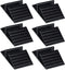 6 Pcs Support Feet for Pet Gate, Black Plastic Triangle Reinforcement Fitting for Free Standing Dog Fence Panels