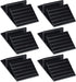 6 Pcs Support Feet for Pet Gate, Black Plastic Triangle Reinforcement Fitting for Free Standing Dog Fence Panels