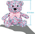 Blueberry Pet Gift Toys for Puppies & Dogs, 6", Cute Floral Print Light Blue Happy Bear Designer Squeak Plush Toy