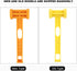 Tent Accessories Stakes Kit for Camping Hiking Fishing,Portable Plastic Mallet Ground Nails Hammer Tent Peg Lightweight Tools Outdoor Camping Accessories for Camping Tents And Accessories by Zerone