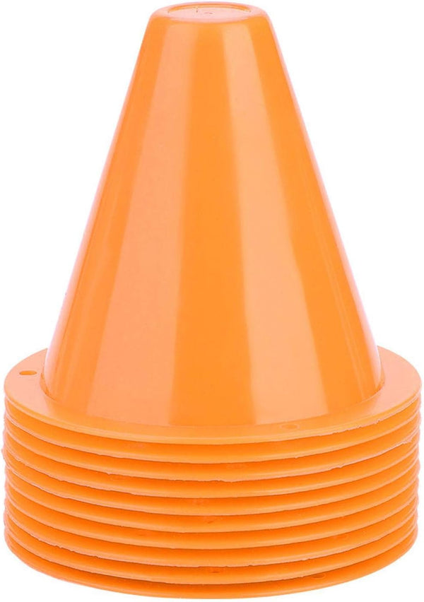 Soccer Training Cone, 10pcs Soccer Cones, Training Sports Football Equipment Barriers, Plastic Marker Holder for