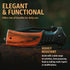 Spring Assisted Tactical Pocket Knife, 3.66" Sharp Blade with Wood Handle, Glass Breaker & Clip for EDC Camping