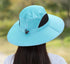 HUAMULAN Women Large Brim Sun Hat with Neck Flap, Men Quick Dry Hiking Fishing Safari Hat UPF 50+