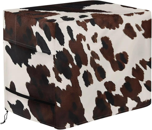 Xumfabuy Cow Print Patio Cooler Cover, Outdoor Bar Cart Cover for 80-100 Quart