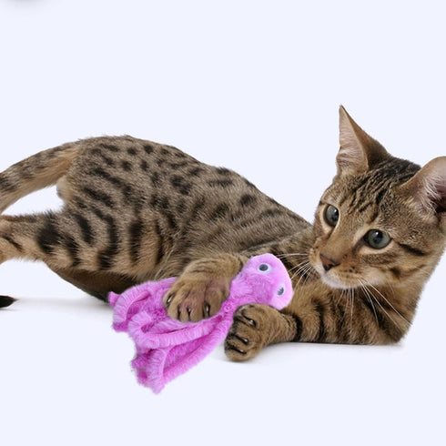 Generic Chewing Toy Plush Teaser with Catnips Cats Teether Animal Interactive Boredom Entertainment Entertainment
