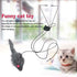 YUGYUJ Cat Toy Rope Mouse, Hanging Retractable Cat Catching Toy, Interactive Plush Mice for Cats
