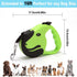 Upgraded Retractable Dog Leash, 360° Tangle-Free Walking Leash for Dogs up to 33lbs, 16.5ft Reflective Nylon