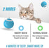 Generic Cat Toys Interactive Spinning Ball, Automatic Rolling Smart for Cats Training, with Flashing LED Lights