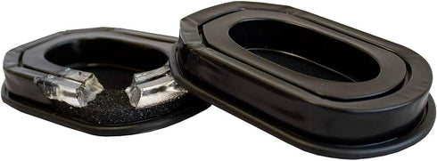 Walker's Gel Ear Pads for Razor & XCEL Hearing Protection Earmuffs, Increased Sealing with Snap-On Installation