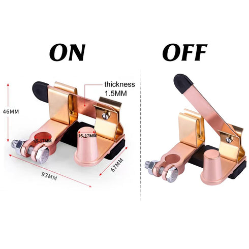 12V 24V Top Post Knife Blade Master Switch Battery Disconnect Cut Off Shut Off for Auto Car RV-Marine Boat Truck