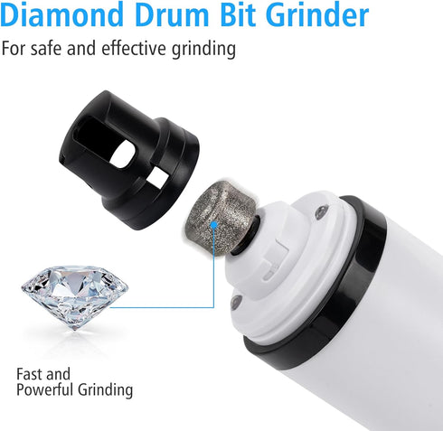 PetProX 2 3 Pet Nail Grinder for Dogs and Cats - Super Quiet and Low Vibration Electric Dog Nail Grinder with LED