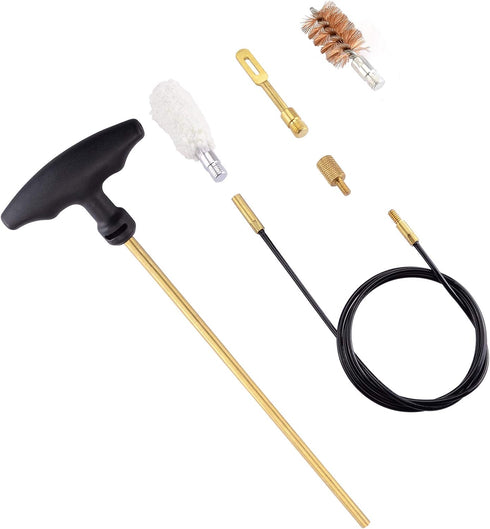 Raiseek Shotgun Cleaning Kit for 12 and 20 Gauge, Bronze Bristles Brush and Cotton Mop
