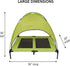 Midlee Green Dog Cot with Canopy, 30" x 36"