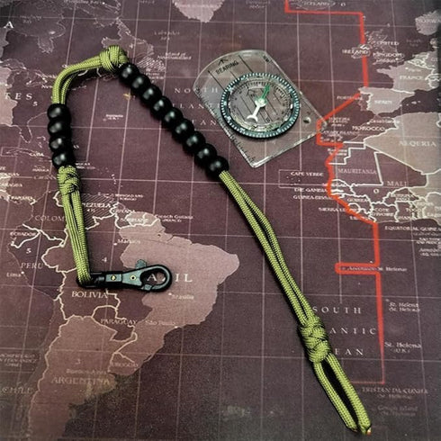 UUSOWARM 2PCS Counter Pace Ranger Bead with Hook Fastener Backing Army Veteran Made for Camping Hiking Outdoor Distance