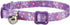 Breakaway Cat Collar with Bell, 2 Pack Adjustable Floral Collars for Cute Safety Purple Pink Kitty