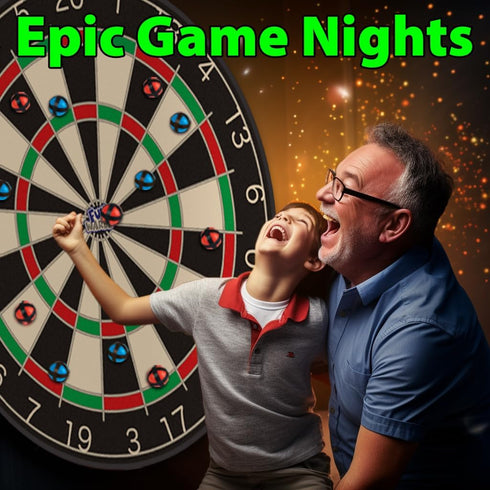 36" 25% 8-12, Funwares Giant Dart Board for Adults and Kids, Larger Than the Competition for Ultimate Indoor Fun