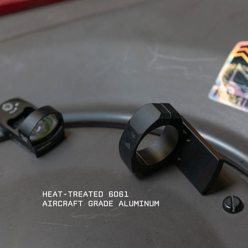 Monstrum Low Profile Piggyback Red Dot Ring Mount for 30 mm Rifle Scopes | Venom, FastFire, Docter Footprint