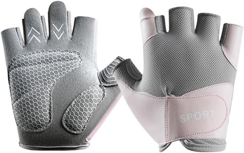 CaySep Workout Gloves for Women Lightweight Breathable Fingerless Gym Gloves for Weightlifting Cycling Gym Training