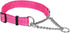 CollarDirect Martingale Dog Collar, Adjustable Stainless Steel Chain Reflective Nylon Pet Collars for Medium Large Dogs
