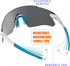 Wrap Around Lightweight Sports Sunglasses for Small Face Teens, Women, Youth - Cycling, Baseball, Running, Pickleball